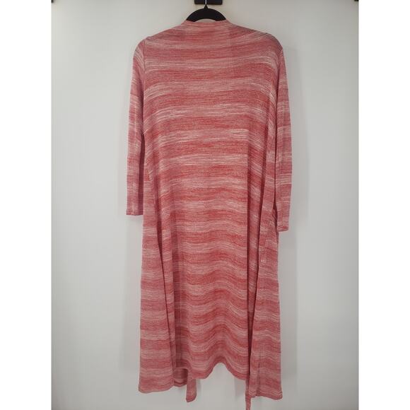 Lularoe Long Length Striped Open Front Cardigan Womens Size Small S - Picture 2 of 4